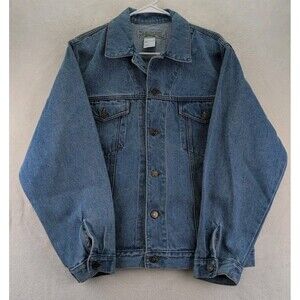 Vintage Todays News Medium Wash Trucker Denim Jacket Men’s Sz S 100% Cotton NWT
